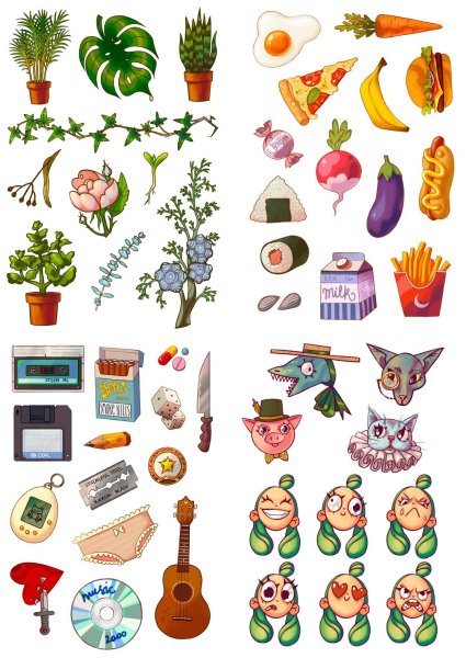 Стикер паки для распечатки