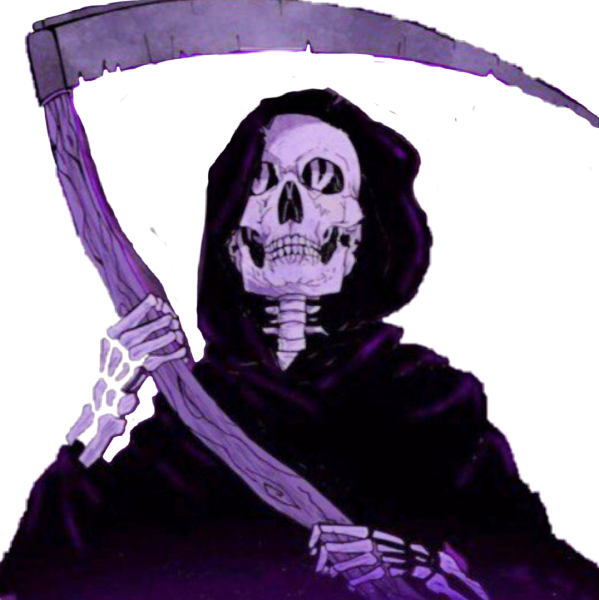 Фиолетовая смерть с косой