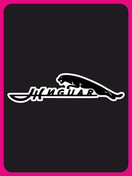 Наклейка жигуар на стекло