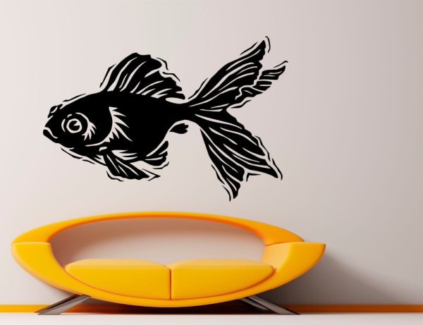 Трафареты рыбок для стен