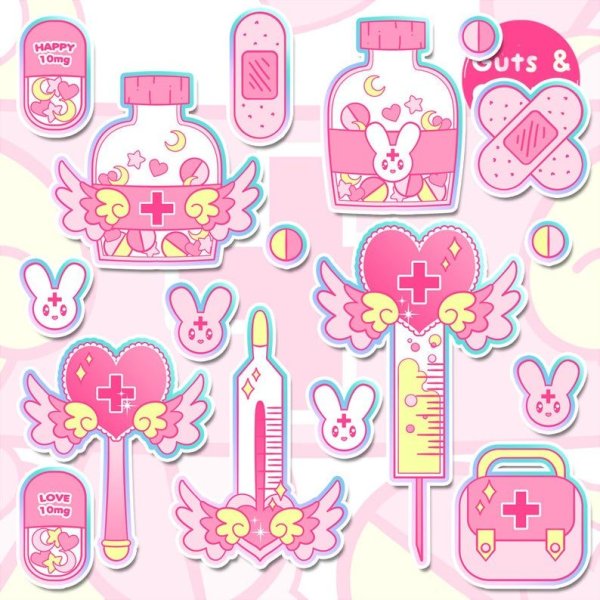 Наклейки Yami kawaii