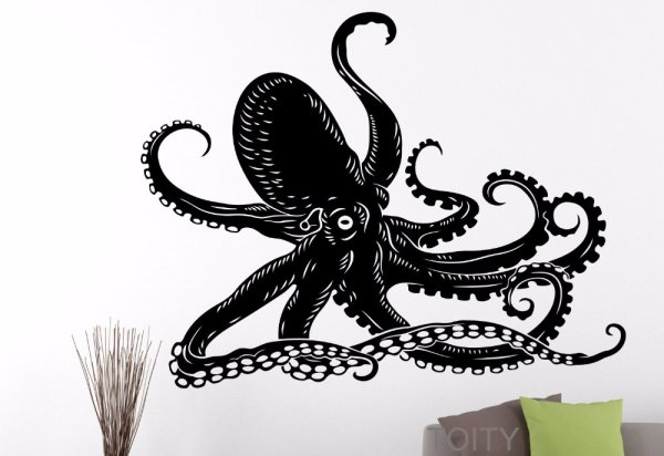 Осьминог стилизация