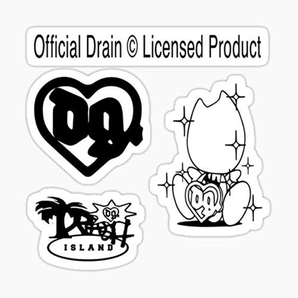 Drain gang наклейки