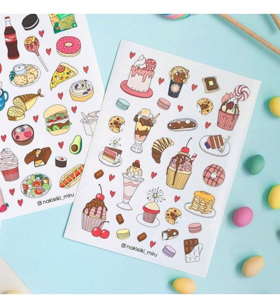 Стикеры сладости