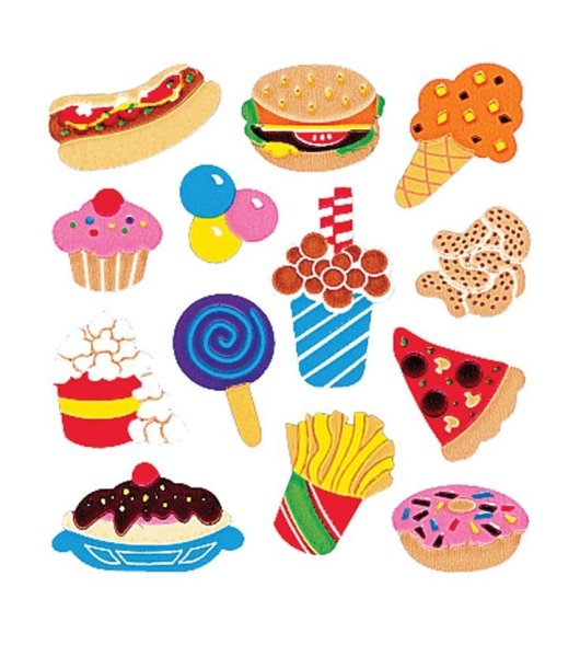 С наклейками вкусняшки