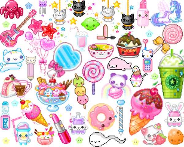 Кавайные наклейки