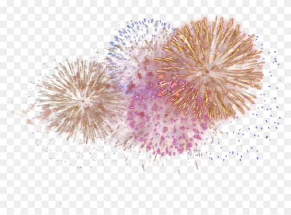 Фейерверк на прозрачном фоне