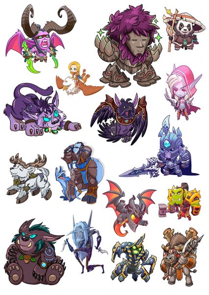 Наклейка World of Warcraft