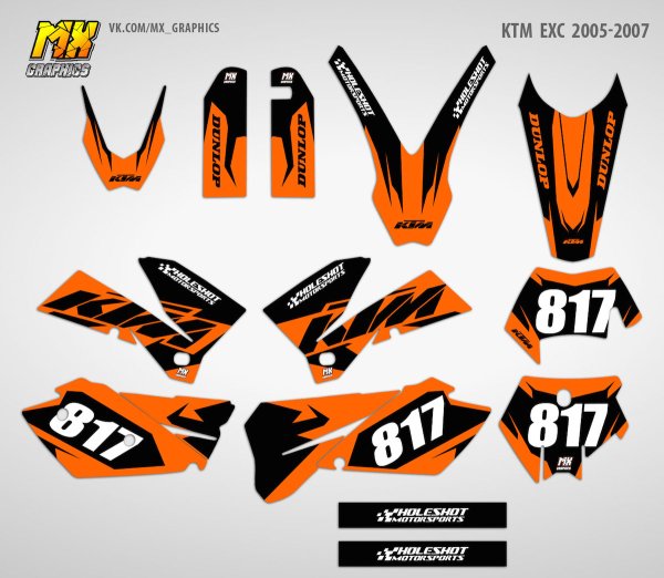 Наклейки KTM EXC 2021