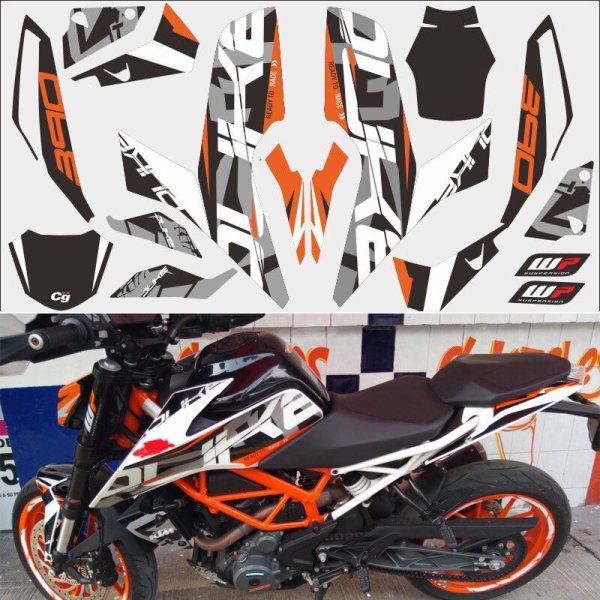 KTM Duke 200 наклейка