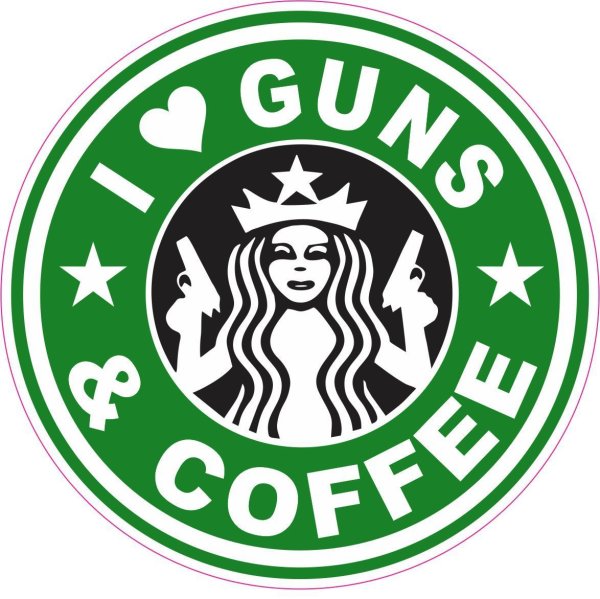 Наклейки Старбакс кафе