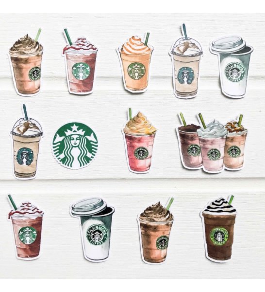 Наклейки Starbucks