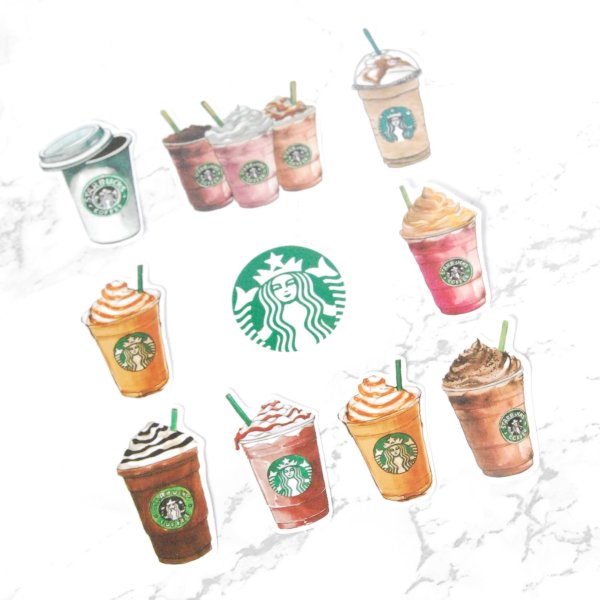 Стикеры кофе Старбакс