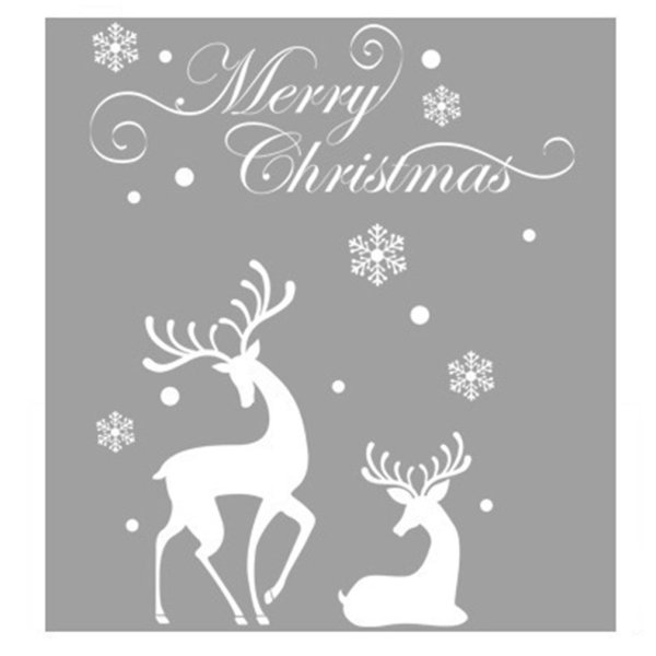 Наклейки на окна новогодние