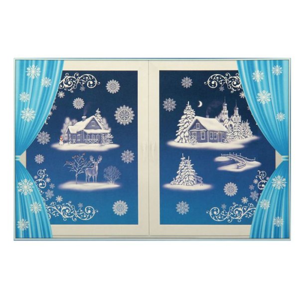 Наклейки на Кона новогодние