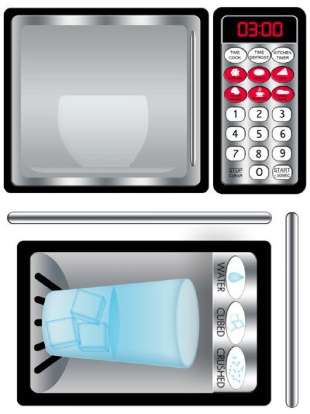 Микроволновка наклейка