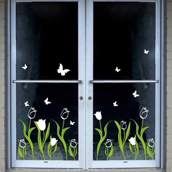 Наклейки на окна "птицы"