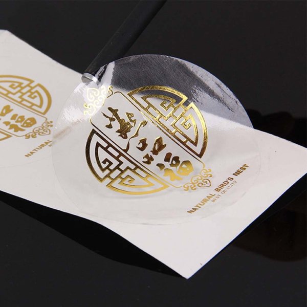 Этикетка с золотым тиснением