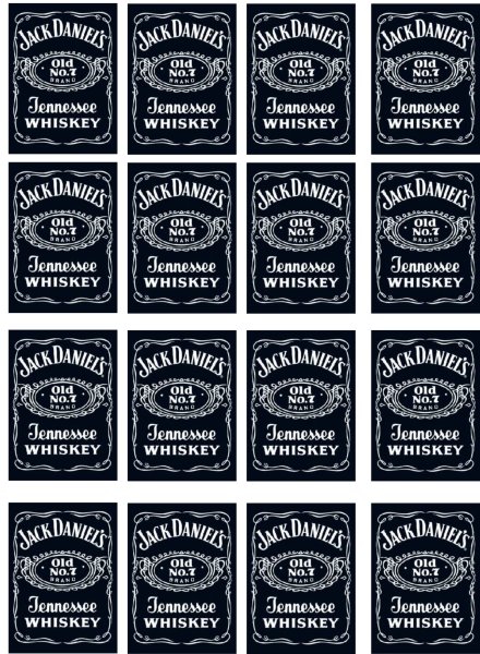 Джек Дэниэлс этикетка шаблон