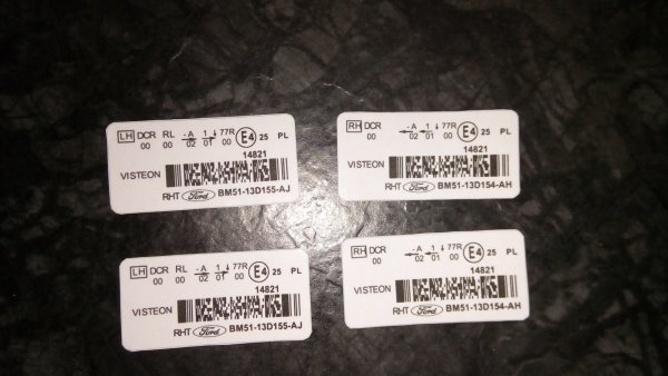 Табличка ксенон Тойота Королла