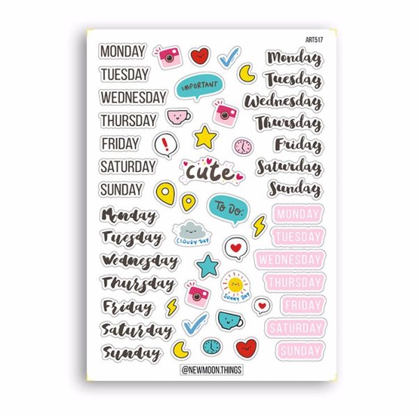 Наклейки для ежедневника