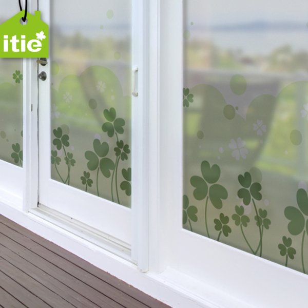 Пластиковое окно с матовой пленкой