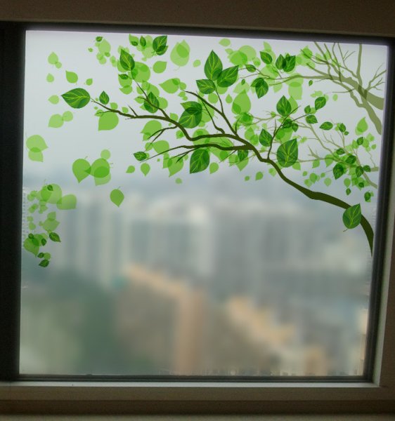 Прозрачные наклейки на окна
