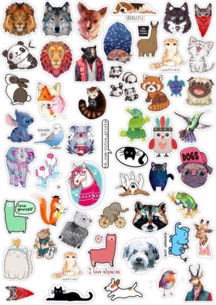 Фиолетовые наклейки