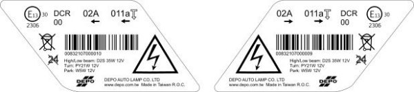 Наклейка на фару под ксенон Hyundai