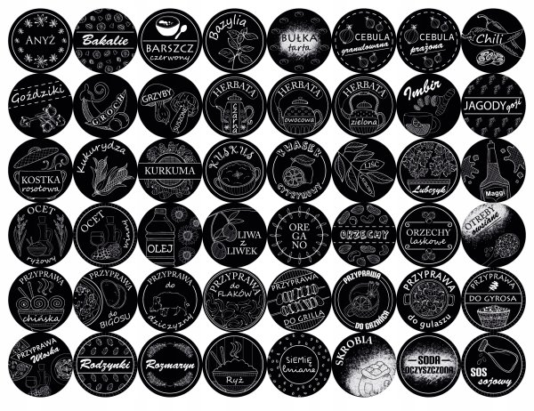 Наклейки для специй