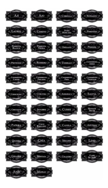Наклейки для специй