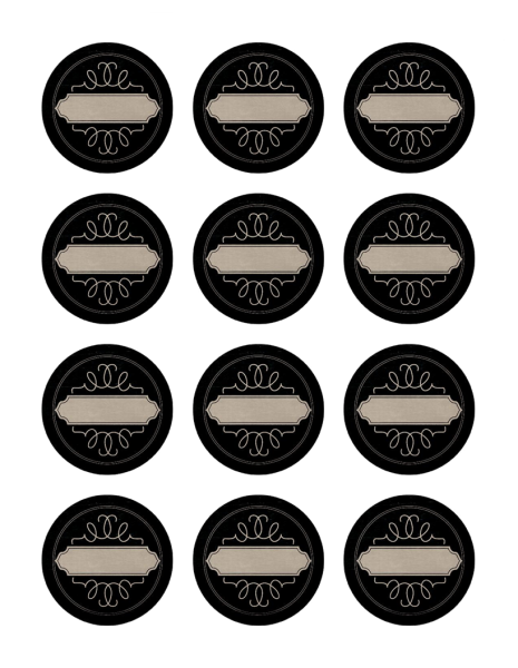 Наклейки на специи трафарет