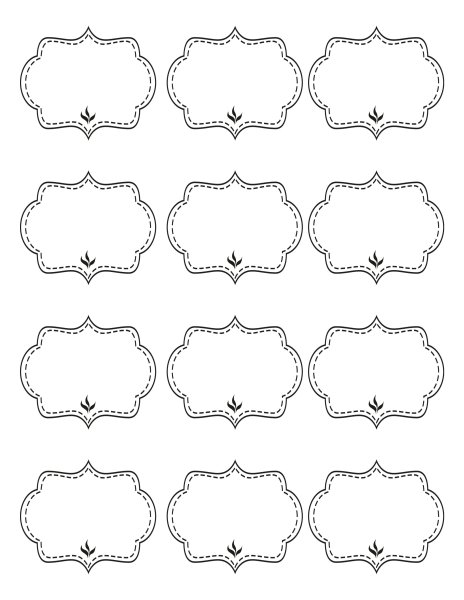 Наклейки на специи трафарет