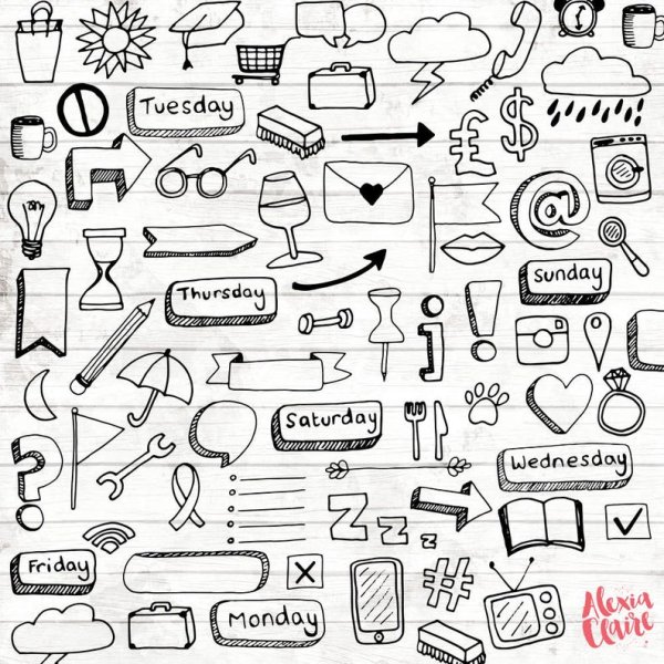 Значки для оформления конспектов