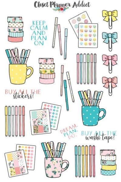 Стикеры для ежедневника