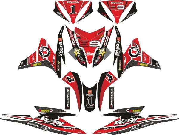 Комплект наклеек на Honda CB 400