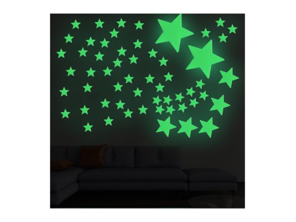 Наклейки фосфорицирующие звезды