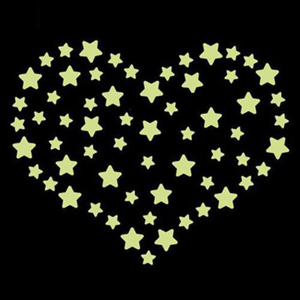 Набор 100 шт. Наклеек "светящиеся звезды»