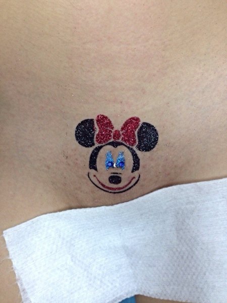 Украшение зоны бикини