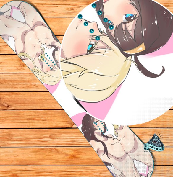 Сноуборд аниме принт