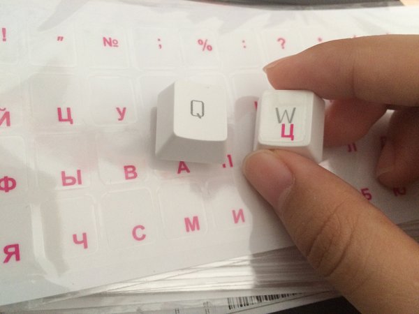 Наклейки на клавиатуру прозрачные