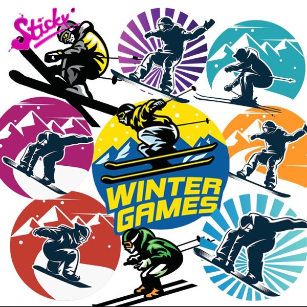 Наклейки аниме на сноуборде