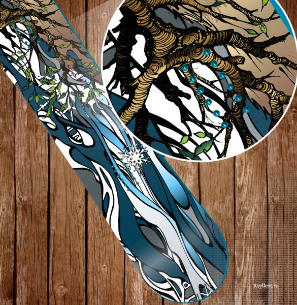 Доска для сноуборда аниме