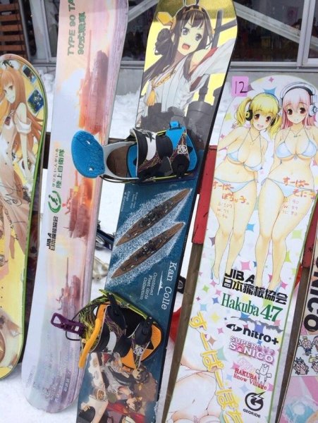 Доска для сноуборда аниме