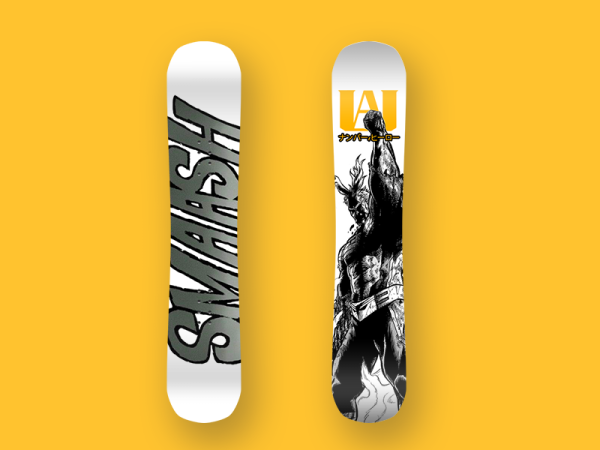 Девушка на сноуборде наклейка