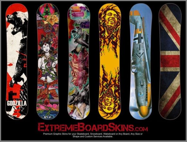 Сноуборд с принтом