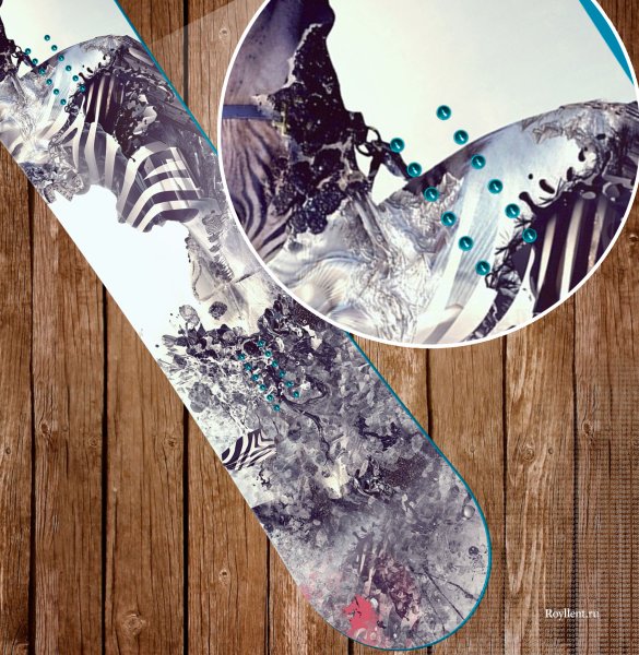 Сноуборд с принтом