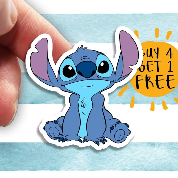 Виниловые наклейки Стич