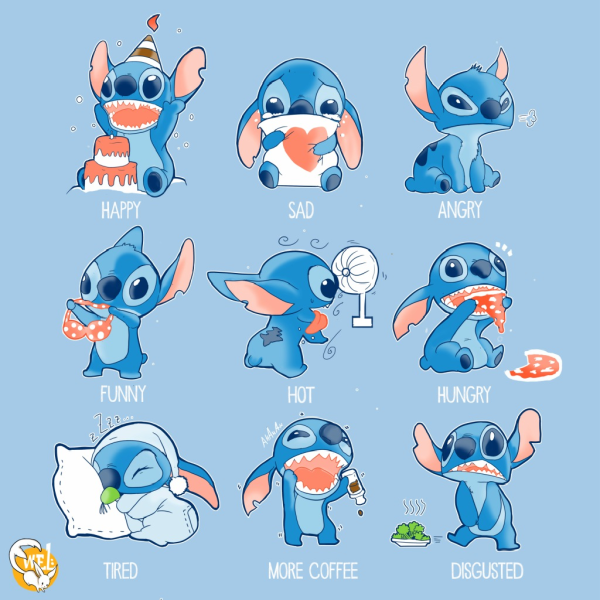 Наклейки Стич