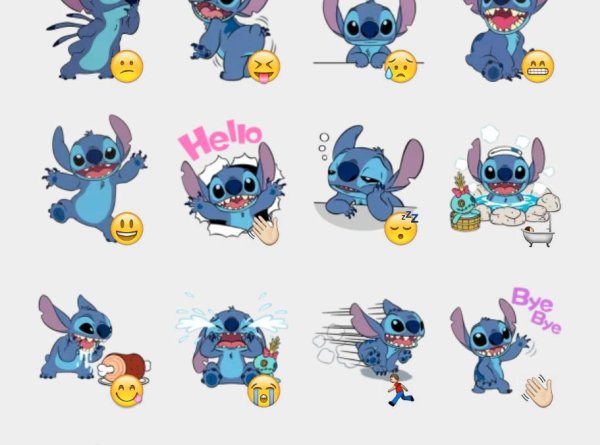 Стикеры из ВК Стич